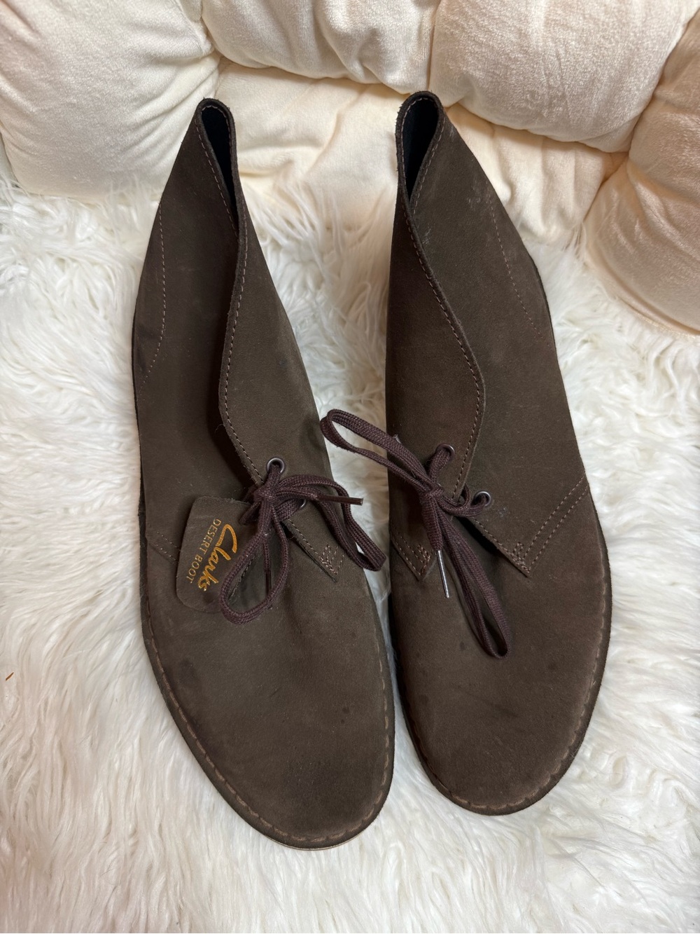 Clarks Men’s Brown Desert Boots suede size 11